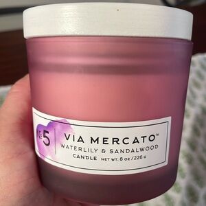 Via Mercato candle #5 waterlily and sandalwood